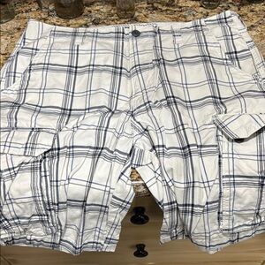 Plaid Cargo Shorts